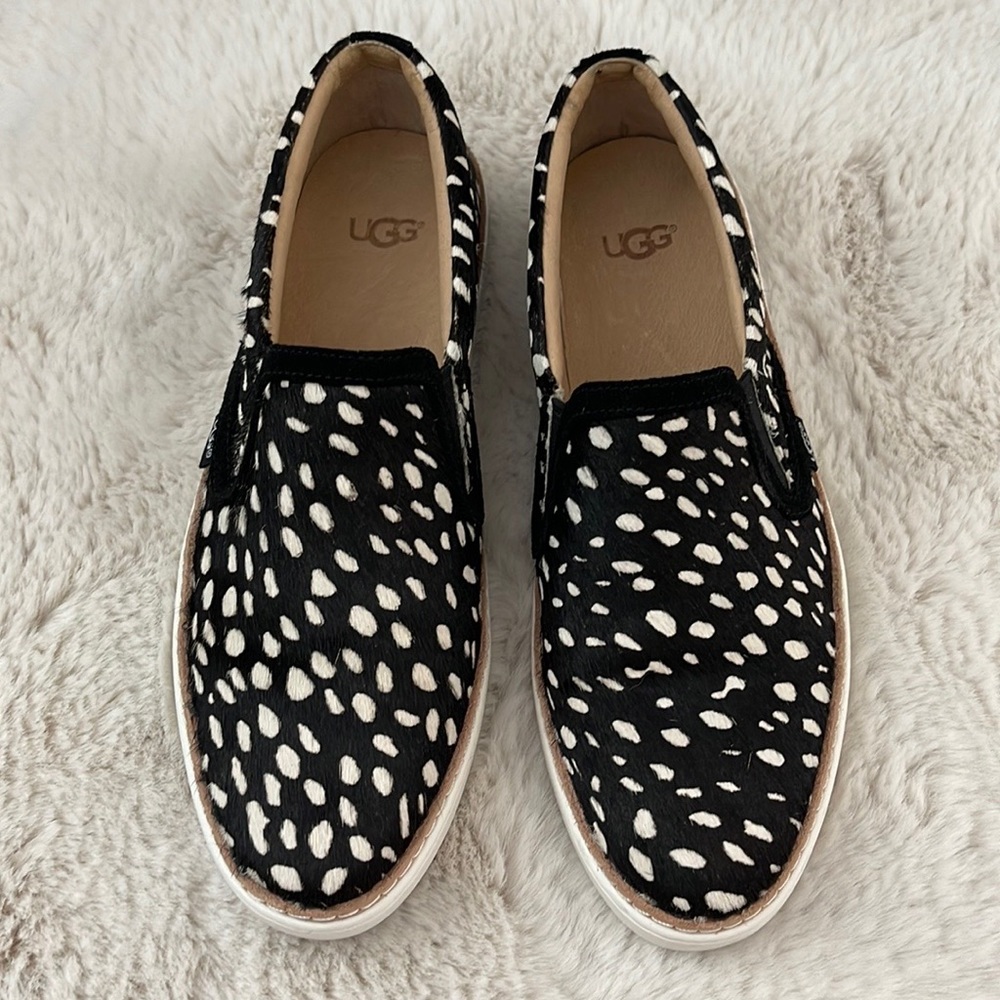 Ugg slip on mohair spotted shoes size 7.5